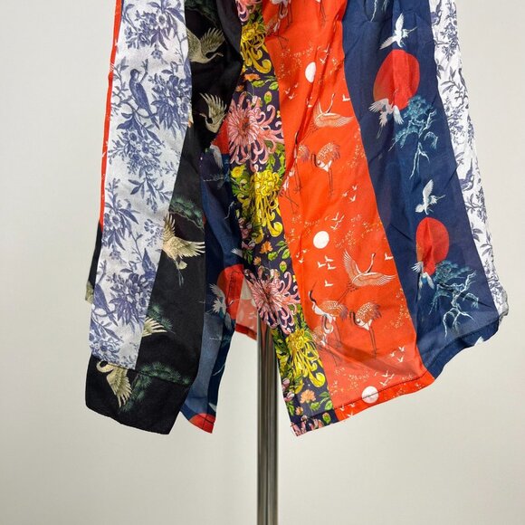 NWOT Johnny Was SPLENDID SELINE Silk Floral BUTTON DOWN Shirt Blouse Size S - Picture 5 of 14